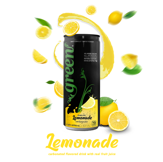 Green Lemonade Sparkling Beverage: 100% Taste, 0% Guilt